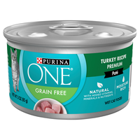 Purina ONE Natural Grain Free Turkey Pate Wet Cat Food