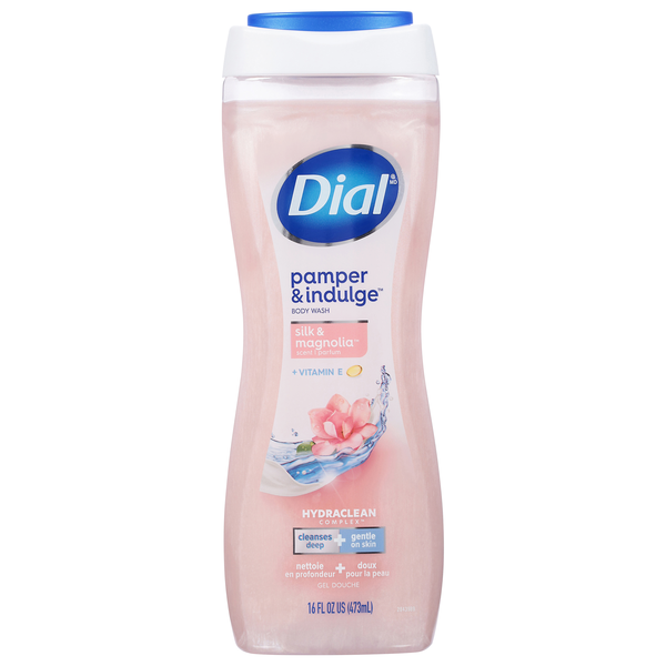 Dial Pamper & Indulge Silk Magnolia + Vitamin E Body Wash