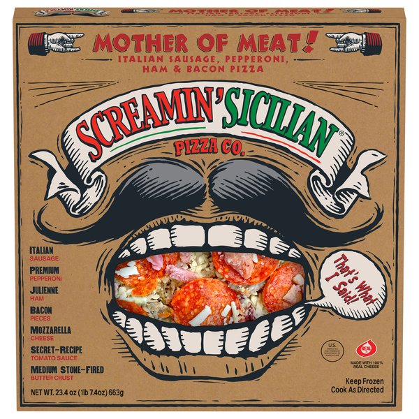 Screamin' Sicilian Stone-Fired Mother of Meat! Pizza Frozen