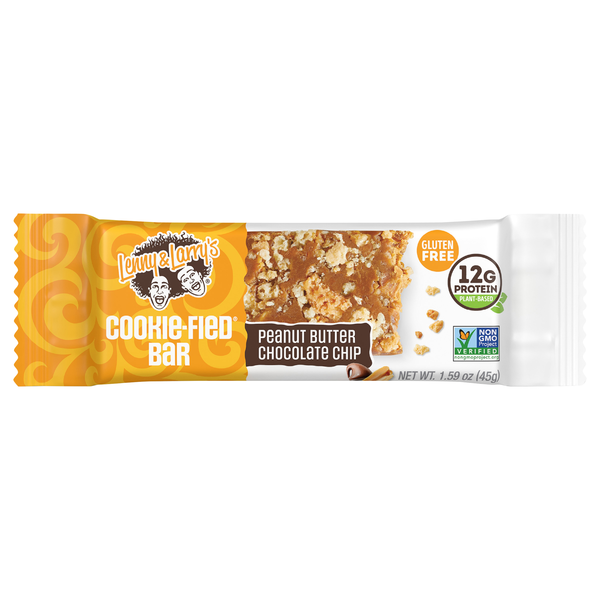 Lenny & Larry's Peanut Butter Choc Chip 12g Plant Protein Cookie-Fied Bar