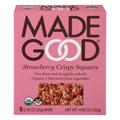 Made Good Organic Gluten & Nut Free Strawberry Crispy Squares - 6 ct