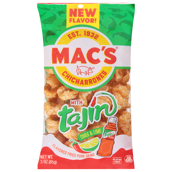 Mac's Chicharrones with Chile & Lime Tajin