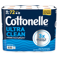 Cottonelle Ultra Clean Mega Roll 1-Ply Toilet Paper Unscented - 18 ct