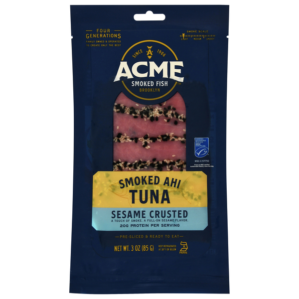 Acme Sesame Crusted Smoked Ahi Tuna