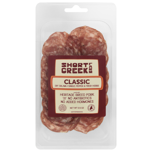 Short Creek Farm Classic Dry Salami with Garlic Pepper & Fresh Herbs