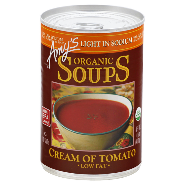 Amy's Organic Light in Sodium Low Fat Gluten Free Cream of Tomato Soup
