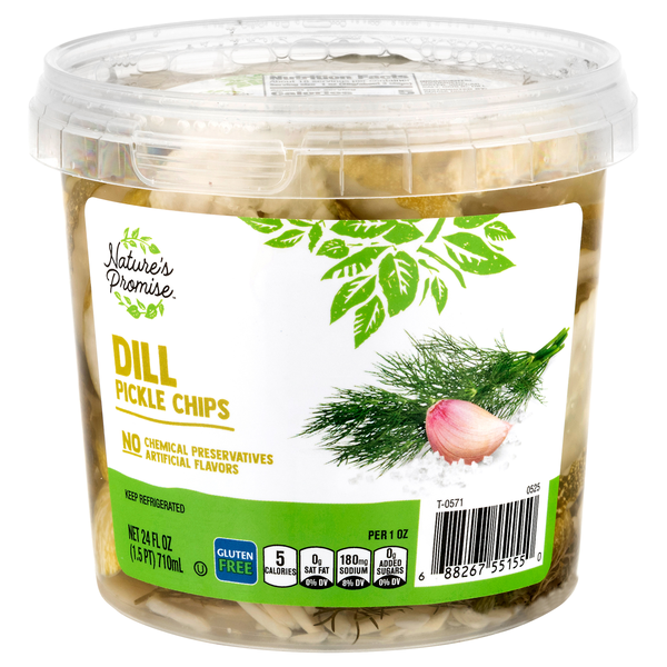 Nature's Promise Dill Pickle Chips Refrigerated
