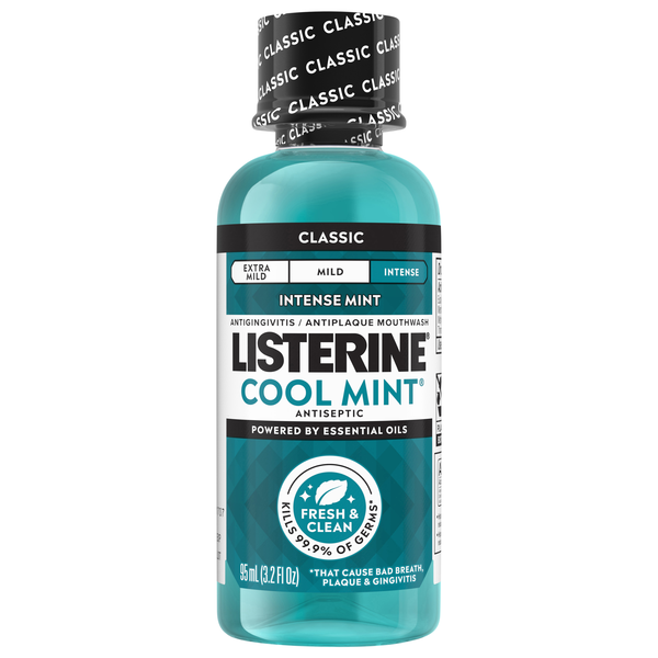 Listerine Antiseptic Cool Mint Mouthwash (Travel Size)