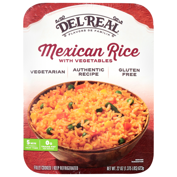 Del Real Foods Rice with Vegetables Refrigerated