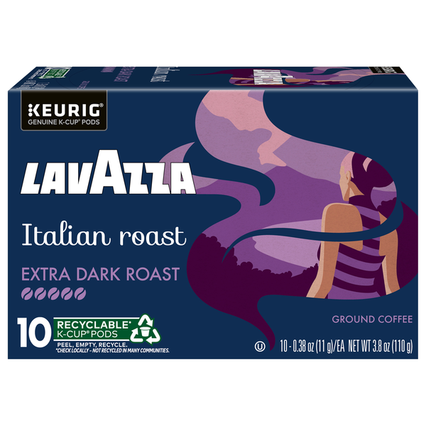 LavAzza Italian Extra Dark Roast K-Cup Coffee Pods