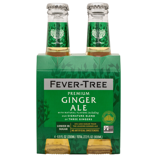 Fever-Tree Premium Ginger Ale Soda - 4 pk