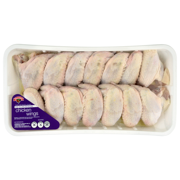 Hannaford Bone-In & Skin-On Chicken Wings Fresh