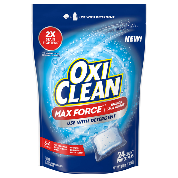OxiClean Max Force Advanced Stain Remover Power Paks - 24 ct