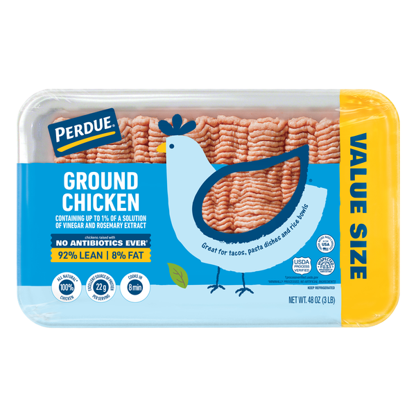 Perdue 92% Lean 8% Fat Ground Chicken Fresh