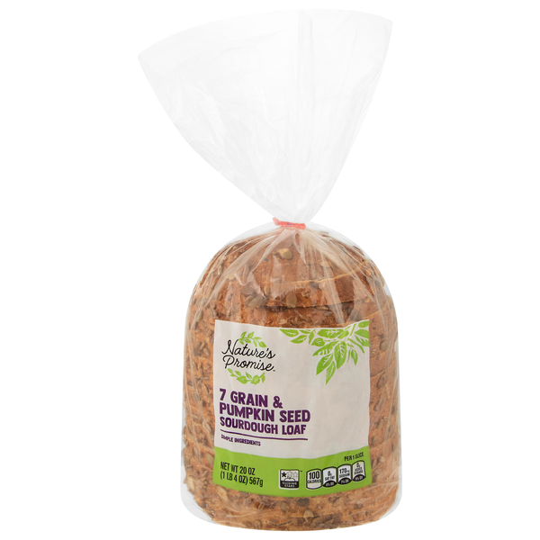 Nature's Promise 7 Grain & Pumpkin Seed Sourdough Bread Loaf
