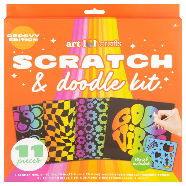 Art Lol Crafts Scratch Art Kit Ages 8+