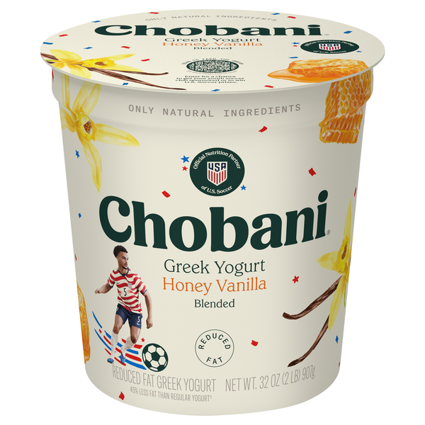 Chobani Reduced Fat Honey Vanilla Blended Greek Yogurt
