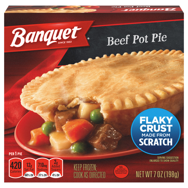 Banquet Beef Pot Pie Frozen Meal