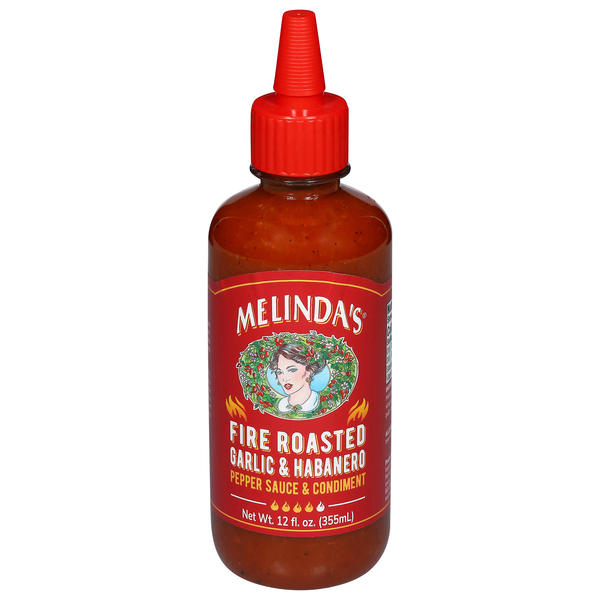 Melinda's Fire Roasted Garlic & Habanero Pepper Sauce & Condiment