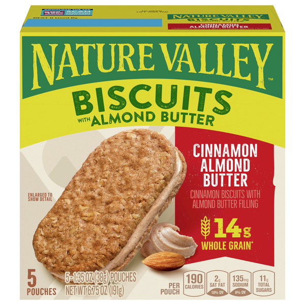 Nature Valley Cinnamon Almond Butter Biscuits - 5 ct