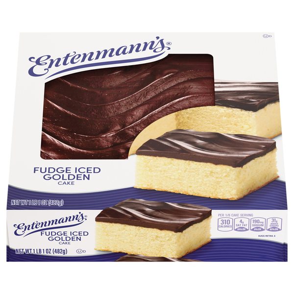 Entenmann's Fudge Iced Golden Cake