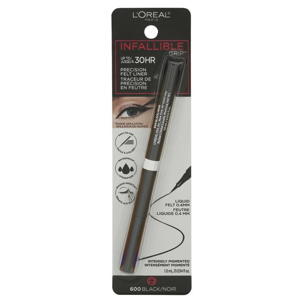Save on L'Oreal INFALLIBLE Grip Precision Felt Liner Black 600 Order