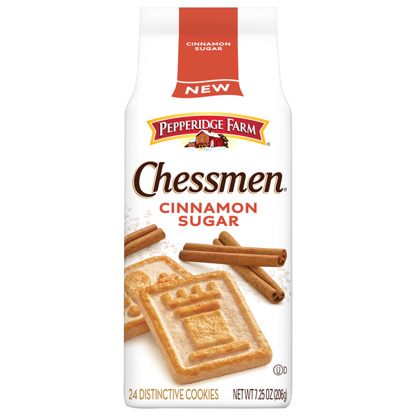 Pepperidge Farm Chessmen Cinnamon Sugar Distinctive Cookies - 24 ct