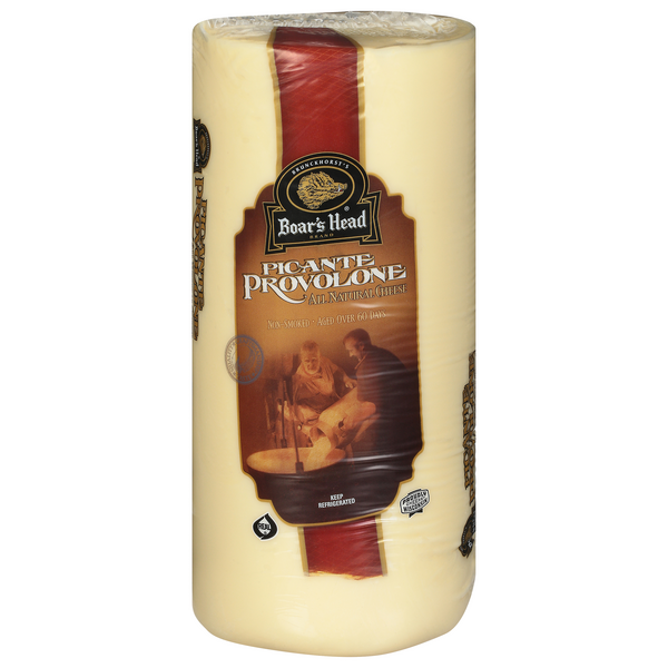Boar's Head Deli Picante Non-Smoked Provolone Cheese (Thin Sliced)