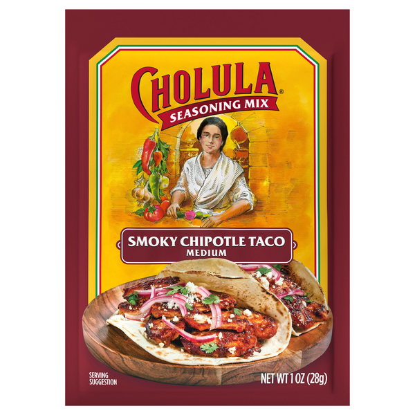 Cholula Medium Smoky Chipotle Taco Seasoning Mix Packet