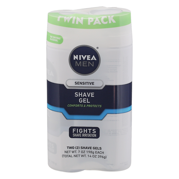 Nivea Men Shave Gel Sensitive Twin Pack - 2 ct