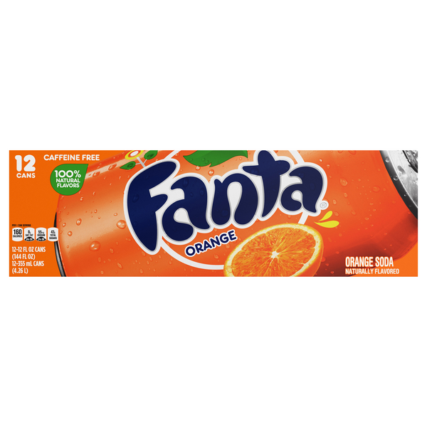 Save on Fanta Orange Soda Caffeine Free 12 pk Order Online Delivery