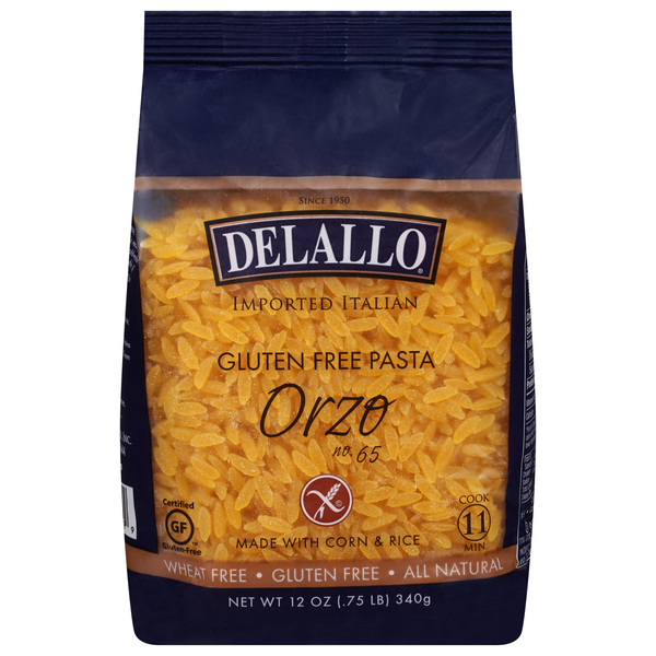DeLallo Gluten Free Orzo Pasta