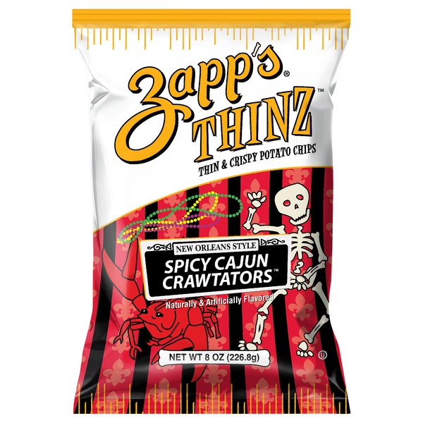 Zapp's Thinz Spicy Cajun Crawtators New Orleans Style Potato Chips