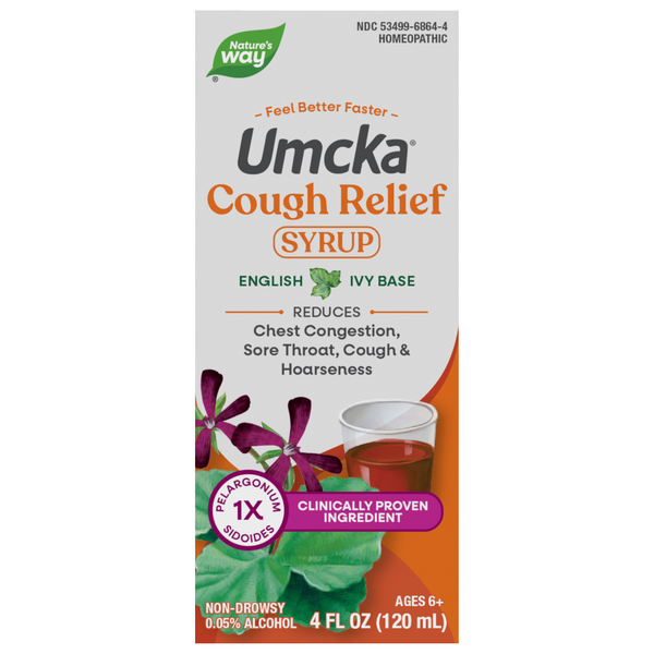 Nature's Way Umcka Cough Max Relief Alcohol-Free Soothing Syrup