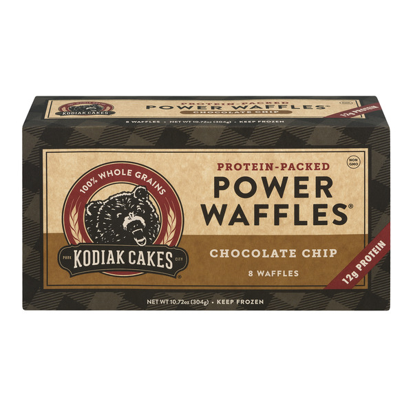Save on Kodiak Cakes Power Waffles Chocolate Chip Protein