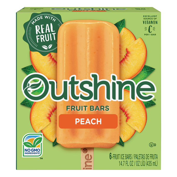 Save on Outshine Fruit Bars Peach 6 ct Order Online Delivery MARTIN'S