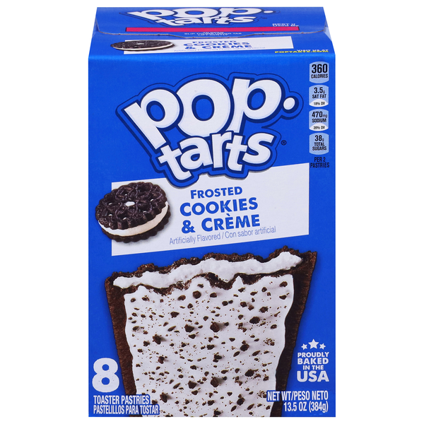 Pop-Tarts Frosted Cookies & Creme Toaster Pastries - 8 ct
