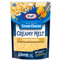 Kraft Creamy Melt Shredded Triple Cheddar Cheese Blend