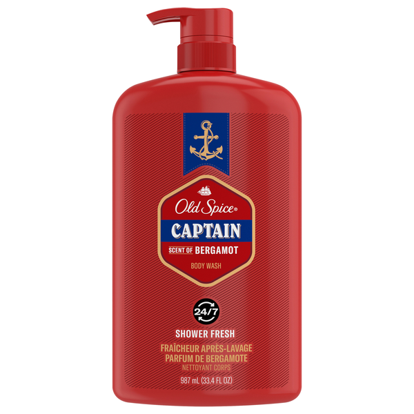 Old Spice Men's Captain Scent Body Wash Pump