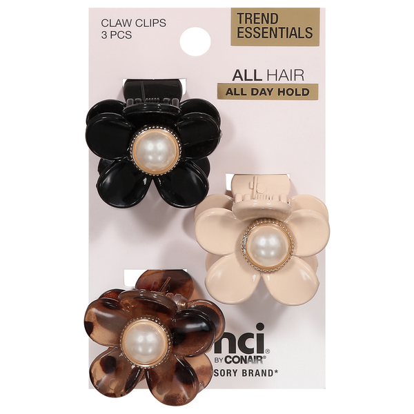 Scunci All Hair Claw Clips Flowers