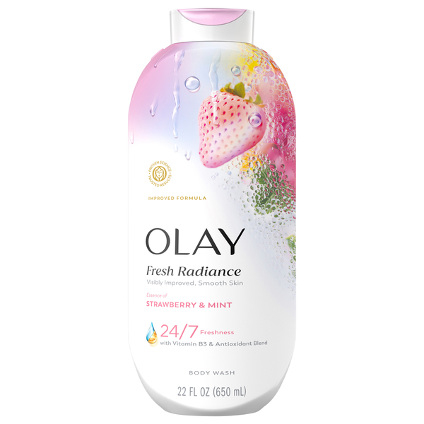 Olay Fresh Radiance Essence of Strawberry & Mint Body Wash