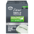 Dove Men+Care Extra Fresh 3-in-1 Hand Body Face & Shave Soap Bar - 2 ct