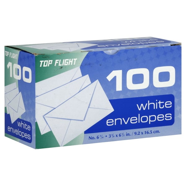 Top Flight Envelopes 3 5/8 X 6 1/2 Inch