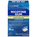CareOne Nicotine Gum 4 mg Ice Mint Flavor