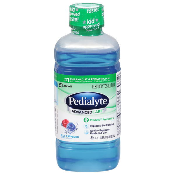 Pedialyte Blue Raspberry Electrolyte Solution with Immune Support