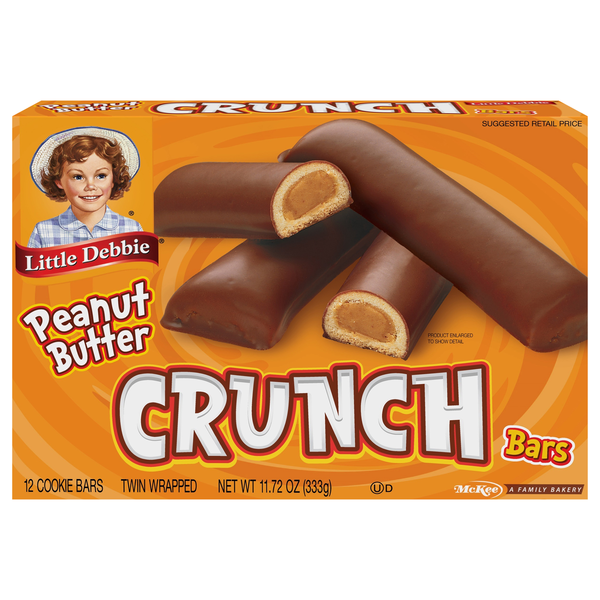 Little Debbie Peanut Butter Crunch Bars Snack Cakes