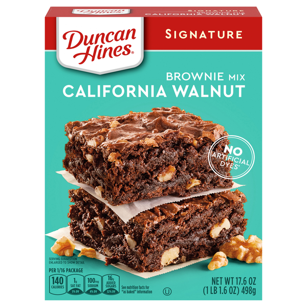 Duncan Hines Signature California Walnut Brownie Mix