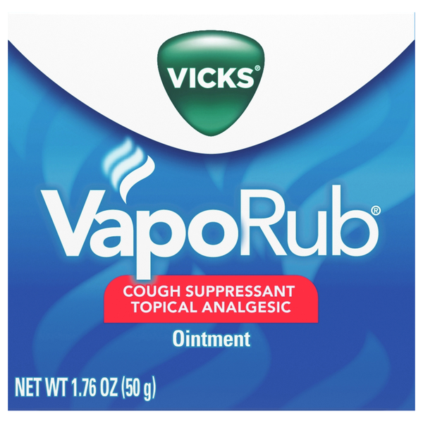 Vicks VapoRub Ointment Cough Suppressant Topical Analgesic