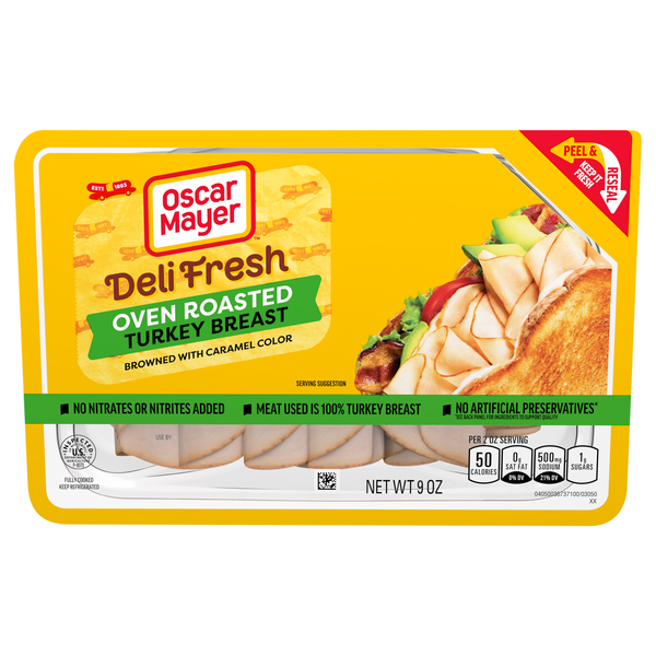 Oscar Mayer Deli Fresh Oven Roasted Turkey Breast Sliced