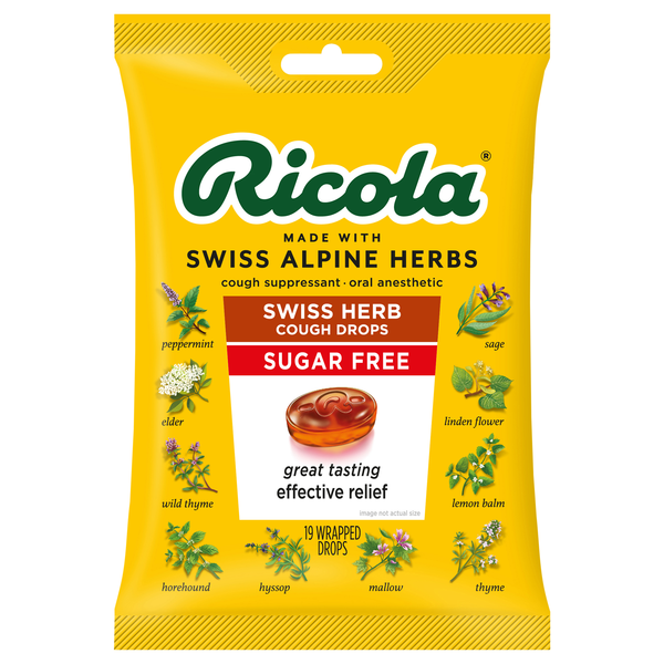 Ricola Sugar Free Swiss Herb Cough Drops